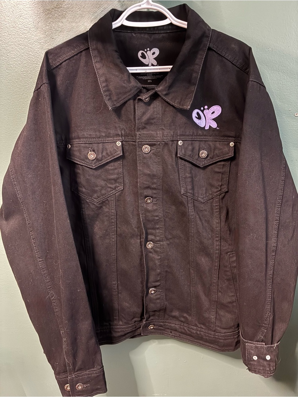 Olivia Rodrigo unisex black denim jacket